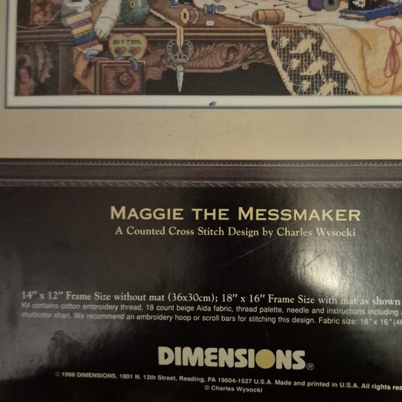 Maggie the Messmaker Cross-stitch Dimensions Gold Collection - Picture 4 of 5